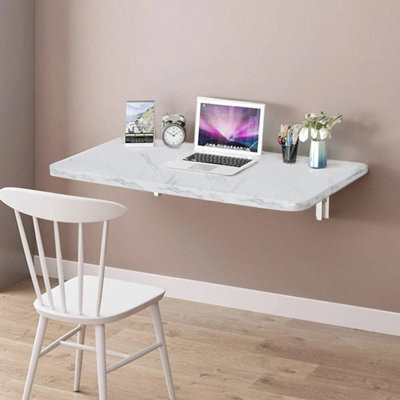 Xl 60Cm Folding Drop-Leaf Wall Mounted Table Kitchen Dining Table Computer Desk - image 1
