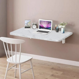 Xl 60Cm Folding Drop-Leaf Wall Mounted Table Kitchen Dining Table Computer Desk