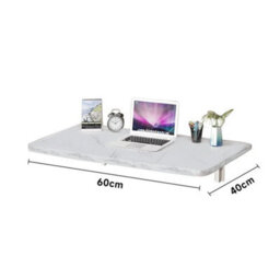 Xl 60Cm Folding Drop-Leaf Wall Mounted Table Kitchen Dining Table Computer Desk - thumbnail 2