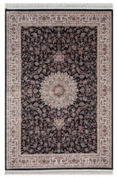MiHOMEUK Minyatur Premium Quality V0219A Navy Abstract Modern Turkish Area Rug - 80 X 150 Cm - thumbnail 1