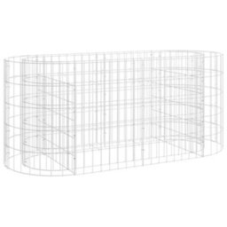 Berkfield Gabion Raised Bed Galvanised Iron 120X50X50 Cm - thumbnail 2