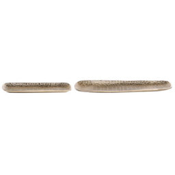 Beliani Set Of 2 Trinket Dishes Brantas Metal Gold - thumbnail 4