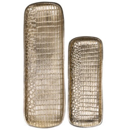 Beliani Set Of 2 Trinket Dishes Brantas Metal Gold - thumbnail 5