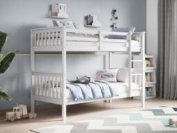 Flair Zoom Small Single Detachable Bunk Bed White
