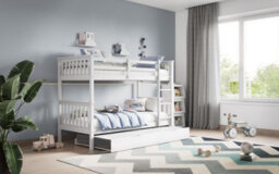 Flair Zoom Small Single Detachable Bunk Bed White - thumbnail 5