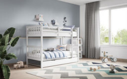 Flair Zoom Small Single Detachable Bunk Bed White - thumbnail 4