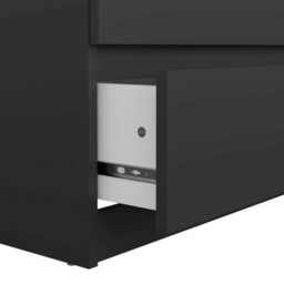 Wyld Haus Budapest Matt Black 6-Drawer Wide Chest Of Drawers - thumbnail 7