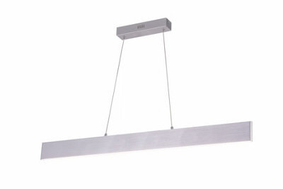 Harper Living 20W Led Up And Down Pendant Light, Brushed Aluminium Finish Warm White (Non-Dimmable) - image 1