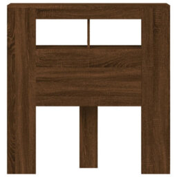 Berkfield Led Headboard Brown Oak 100X18.5X103.5 Cm Engineered Wood - thumbnail 6