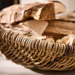 Dibor Traditional Natural Medium Log Carrier With Handle H32 X L37 X W33Cm - thumbnail 4