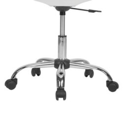 Beliani Desk Chair Dakota Faux Leather White - thumbnail 8