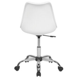 Beliani Desk Chair Dakota Faux Leather White - thumbnail 6