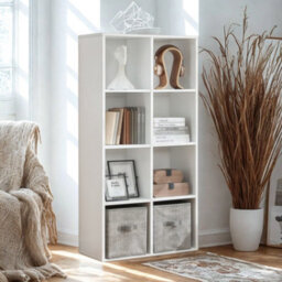 FURNOLD 8 Cube Storage Unit Bookcase Shelving Unit - thumbnail 2