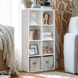 FURNOLD 8 Cube Storage Unit Bookcase Shelving Unit - thumbnail 3