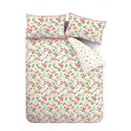 Catherine Lansfield Fruity Friends Reversible Double Duvet Cover Set With Pillowcases Bright - thumbnail 5