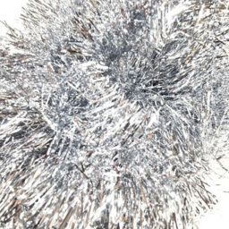 HSD Fine Silver Tinsel Garland - 2M (6.5Ft), Festive Christmas & Party Decoration, Mantel & Home Decor - thumbnail 2