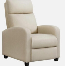 Fabric Recliner Chair Adjustable Reclining Armchair For Living Room Bedroom - thumbnail 1