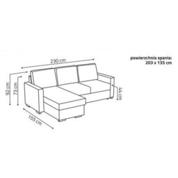 Tokio D Corner Sofa Bed With Storage Modern Reversible Design Comfortable Living Room Furniture Green - thumbnail 3