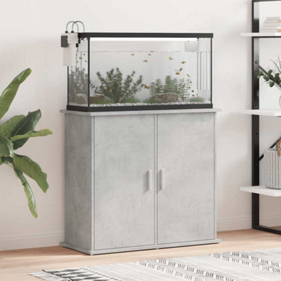 Walplus Concrete Grey Aquarium Stand 81X36X73 Cm Engineered Wood Fish Tank Cabinet - image 1