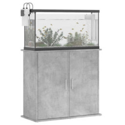 Walplus Concrete Grey Aquarium Stand 81X36X73 Cm Engineered Wood Fish Tank Cabinet - thumbnail 4