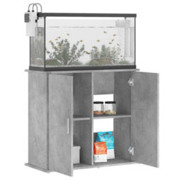 Walplus Concrete Grey Aquarium Stand 81X36X73 Cm Engineered Wood Fish Tank Cabinet - thumbnail 3