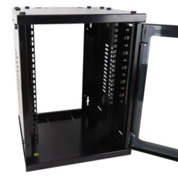 Kenable 8U Minimedia Soho Metal Wall Cabinet For 10 Inch Data Rack Mounting 300mm Deep Black - thumbnail 6
