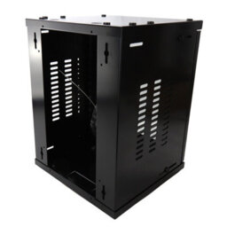 Kenable 8U Minimedia Soho Metal Wall Cabinet For 10 Inch Data Rack Mounting 300mm Deep Black - thumbnail 3
