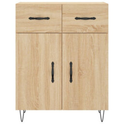 Berkfield Modern Sideboard Sonoma Oak 69.5X34X90 Cm Engineered Wood - thumbnail 6