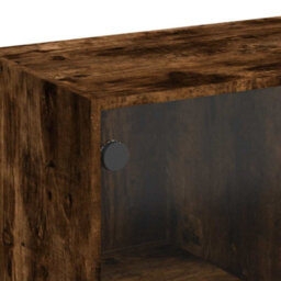 Berkfield Sideboard Smoked Oak 102X37X75.5 Cm Engineered Wood - thumbnail 9