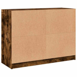 Berkfield Sideboard Smoked Oak 102X37X75.5 Cm Engineered Wood - thumbnail 8