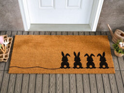 Beliani Doormat Pulian Natural 55 X 120 Cm Rabbit Coir - thumbnail 2