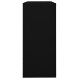 Vidaxl Sliding Door Cabinet Black 90X40X90 Cm Steel - thumbnail 3