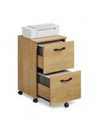 Songmics 2-Drawer Filing Cabinet,small Rolling Filing Cabinet,printer Stand,letter-Size Files,hanging File Folders,straw Yellow - thumbnail 2