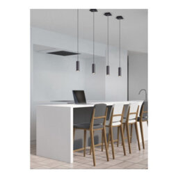 Luminosa Lighting Luminosa Marley Modern Slim Pendant Ceiling Light Black Matt - Uk Stock - thumbnail 5