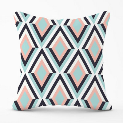 Warren Reed Designer Zig Zag Abstract Pattern Cushions 60Cm X 60Cm - image 1