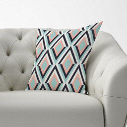 Warren Reed Designer Zig Zag Abstract Pattern Cushions 60Cm X 60Cm - thumbnail 2