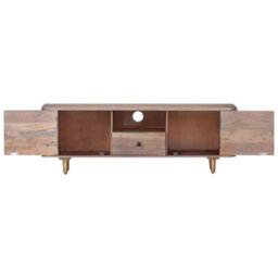 Berkfield Industrial Tv Cabinet 118X30X40 Cm Solid Acacia Wood - thumbnail 4