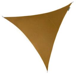 Kookaburra 2M Triangle Water Resistant Mocha Brown Garden Patio Sun Shade Sail Canopy 96.5% Uv Block With Free Rope