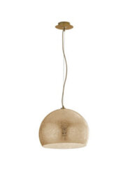 Luminosa Lighting Luminosa Vanity 3 Light Dome Pendant Ceiling Light Gold 40X33Cm - thumbnail 1
