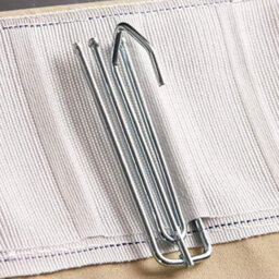 40 X Silver Colour Metal Pinch Pleat Prong Curtain Hooks Pins  Homeelabador - thumbnail 2