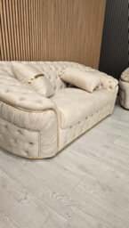 Ambassador Corner Sofa Black Velvet & Gold Detail - thumbnail 9