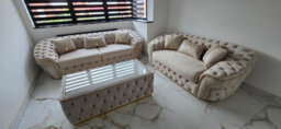 Ambassador Corner Sofa Black Velvet & Gold Detail - thumbnail 8