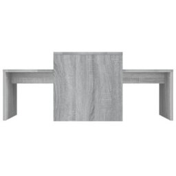 Vidaxl Coffee Table Set Grey Sonoma 100X48X40 Cm Engineered Wood - thumbnail 4