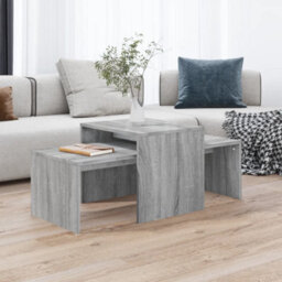 Vidaxl Coffee Table Set Grey Sonoma 100X48X40 Cm Engineered Wood - thumbnail 1