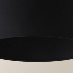 Valuelights Reni Black Fabric Drum Ceiling Lamp Shade (D)25Cm - thumbnail 5