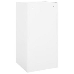 Berkfield Saddle Cabinet White 53X53X105 Cm Steel - thumbnail 4