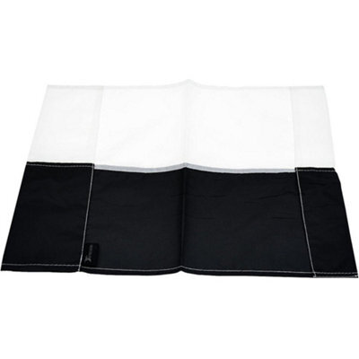 Precision Single All Weather Football Corner Flag - Black & White - Outdoor Polyester - image 1