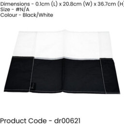 Precision Single All Weather Football Corner Flag - Black & White - Outdoor Polyester - thumbnail 2