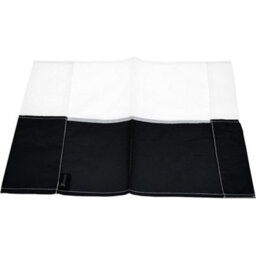 Precision Single All Weather Football Corner Flag - Black & White - Outdoor Polyester