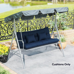Outsunny Outdoor Seat Cushions Back Cushion With 2 Pillows, Seat Pads - thumbnail 8